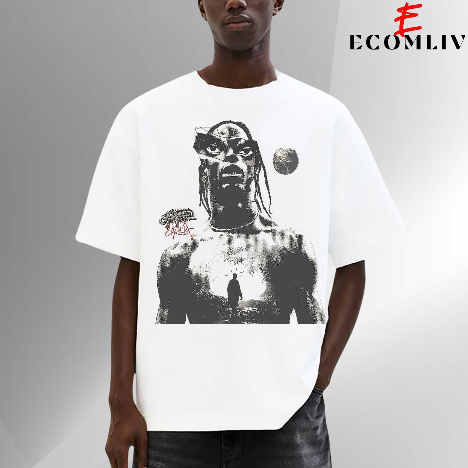 Travis Scott Vintage Tee, Unisex T Shirt, Streetwear Merch Apparel